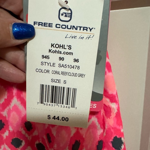 Free Country - 2 Swimsuit tops with one matching bottoms; all size Small NWT - Picture 15 of 15